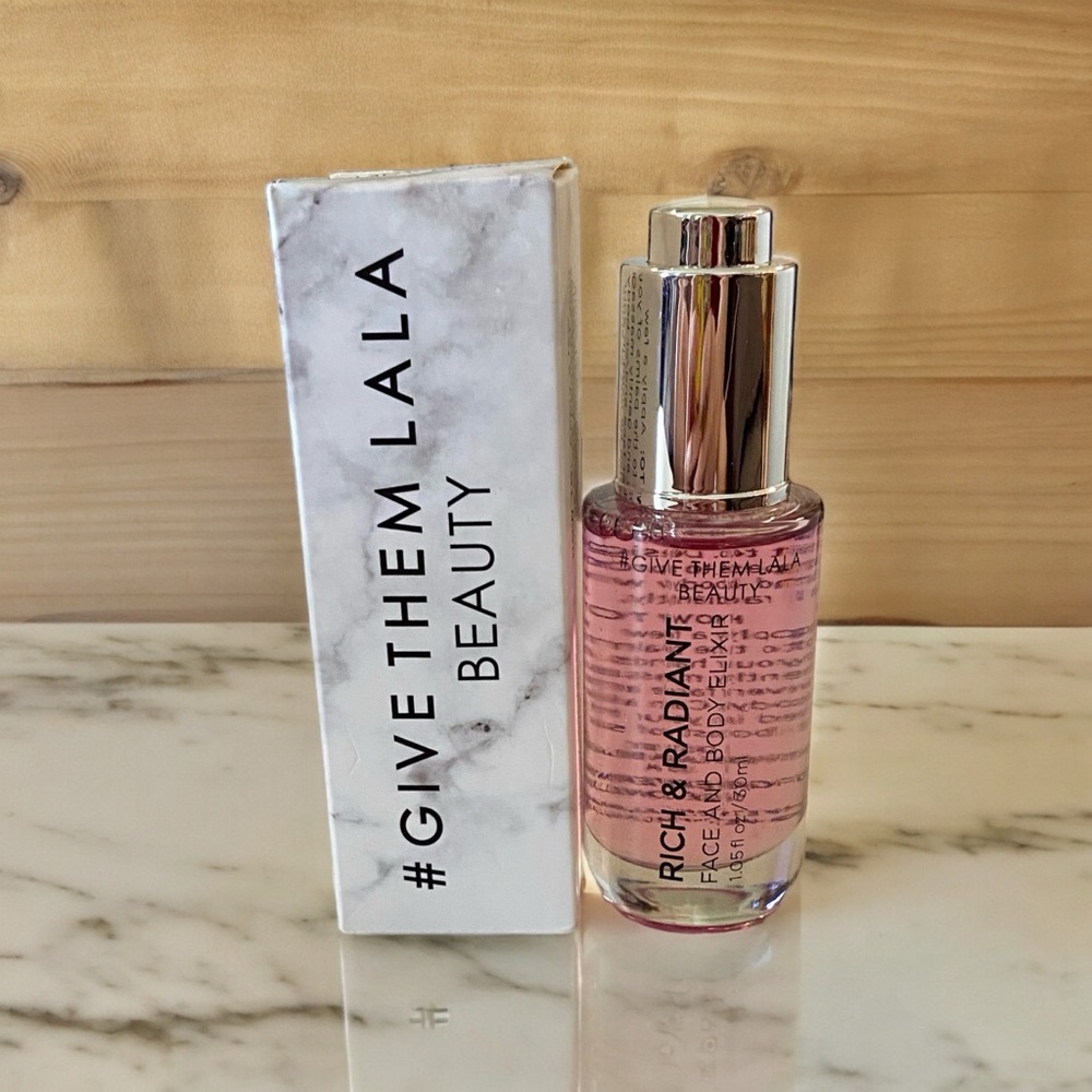 🛍️ LALA BEAUTY RICH & RADIANT FACE AND BODY ELIXIR Full-Size New In Box